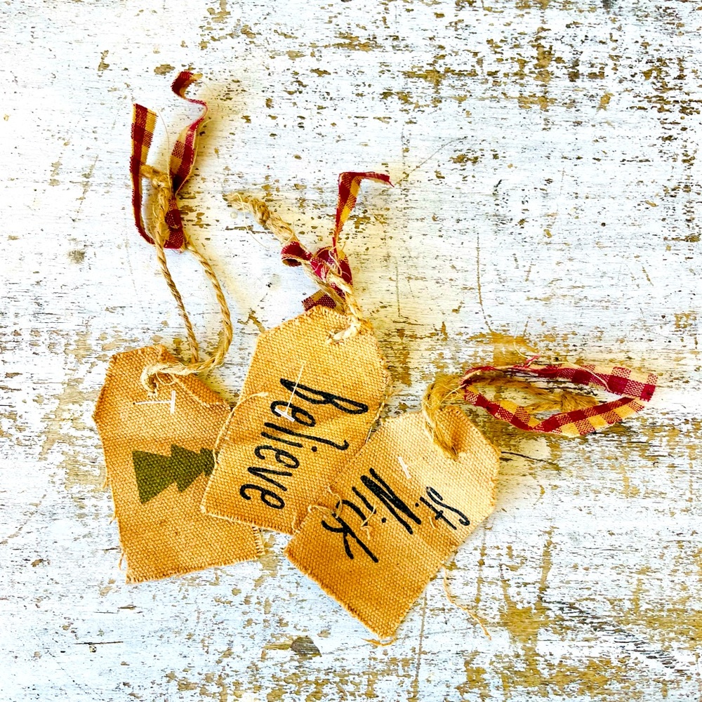*Believe, St Nick & Christmas Tree Tag Ornaments